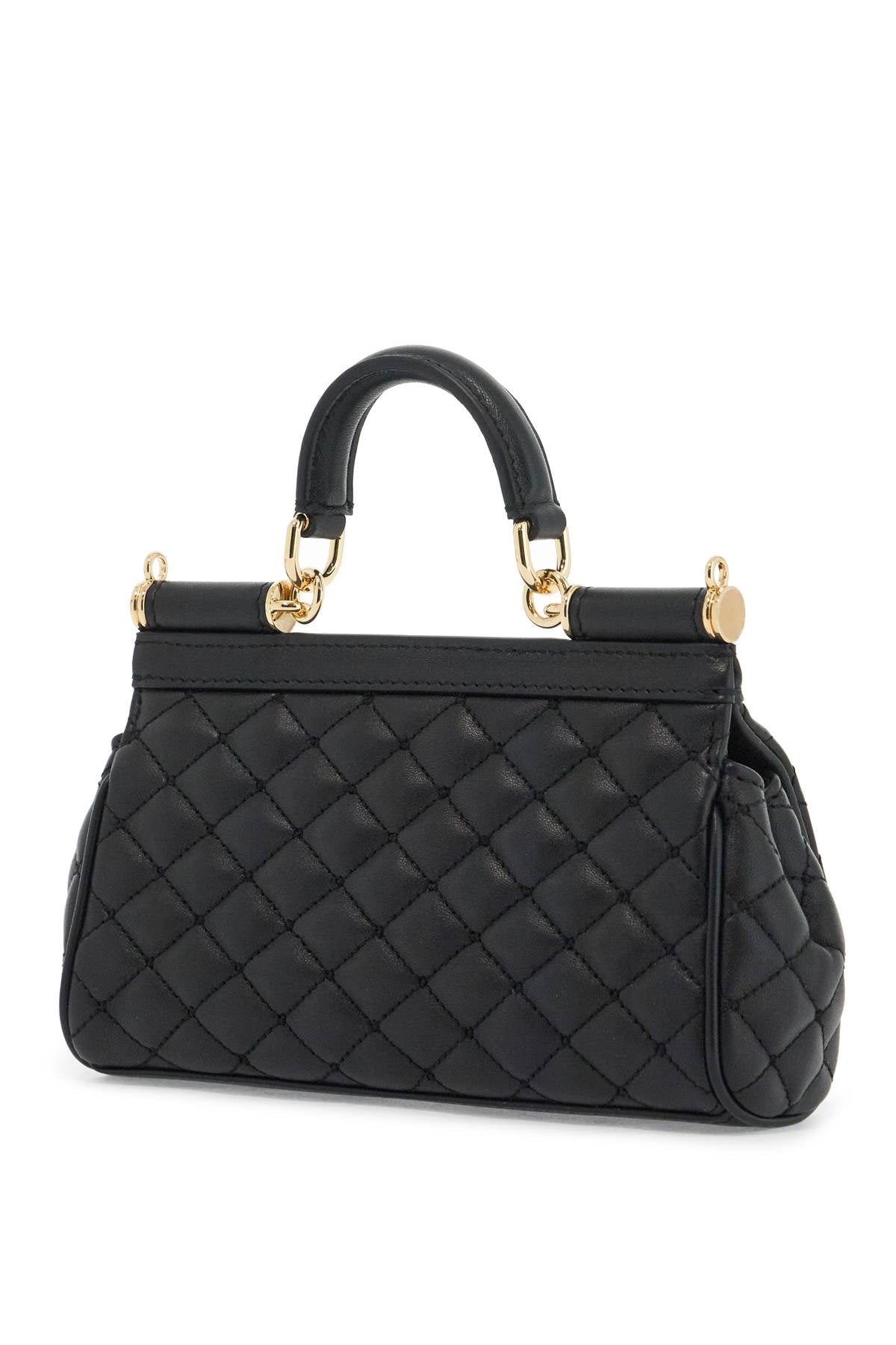 Dolce & Gabbana Small Sicily Quilted Nappa Leather Handbag image 1