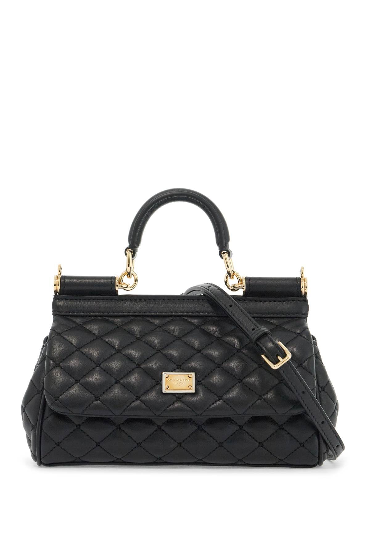 Dolce & Gabbana Small Sicily Quilted Nappa Leather Handbag image 0