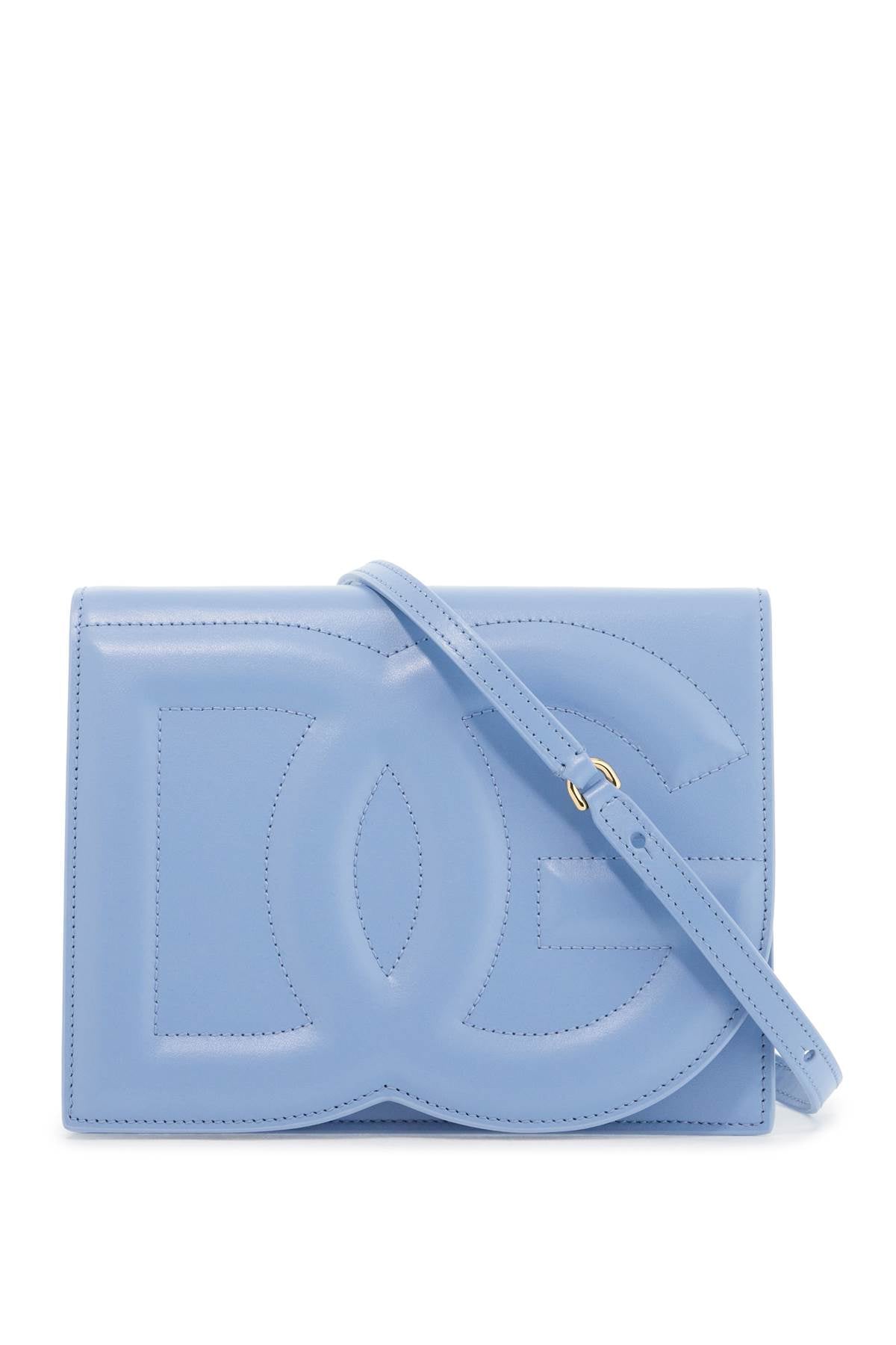 Dolce & Gabbana Leather Crossbody Bag with DG Logo image 0