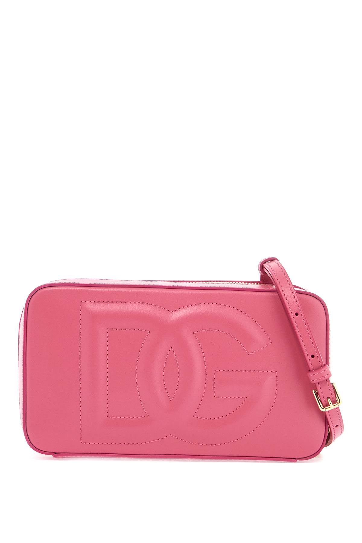 Dolce & Gabbana lilac calfskin shoulder bag with adjustable strap image 0