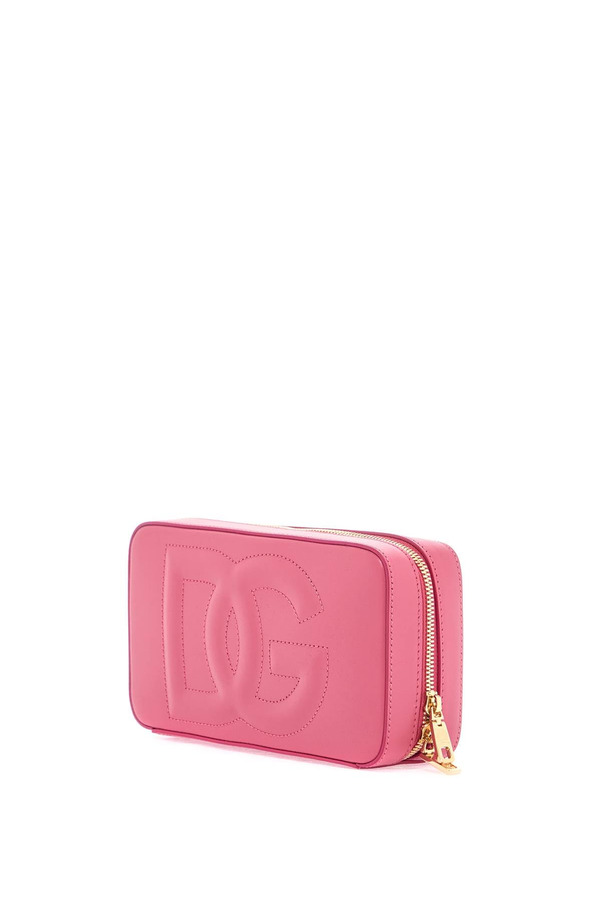 Dolce & Gabbana lilac calfskin shoulder bag with adjustable strap image 2