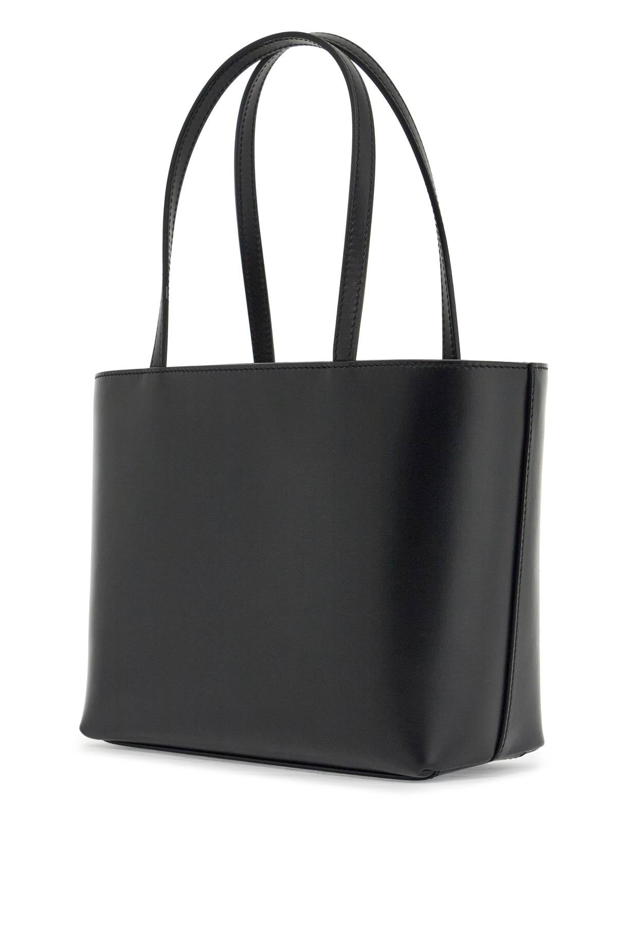 Dolce & Gabbana black smooth calfskin rectangular shopping bag image 1