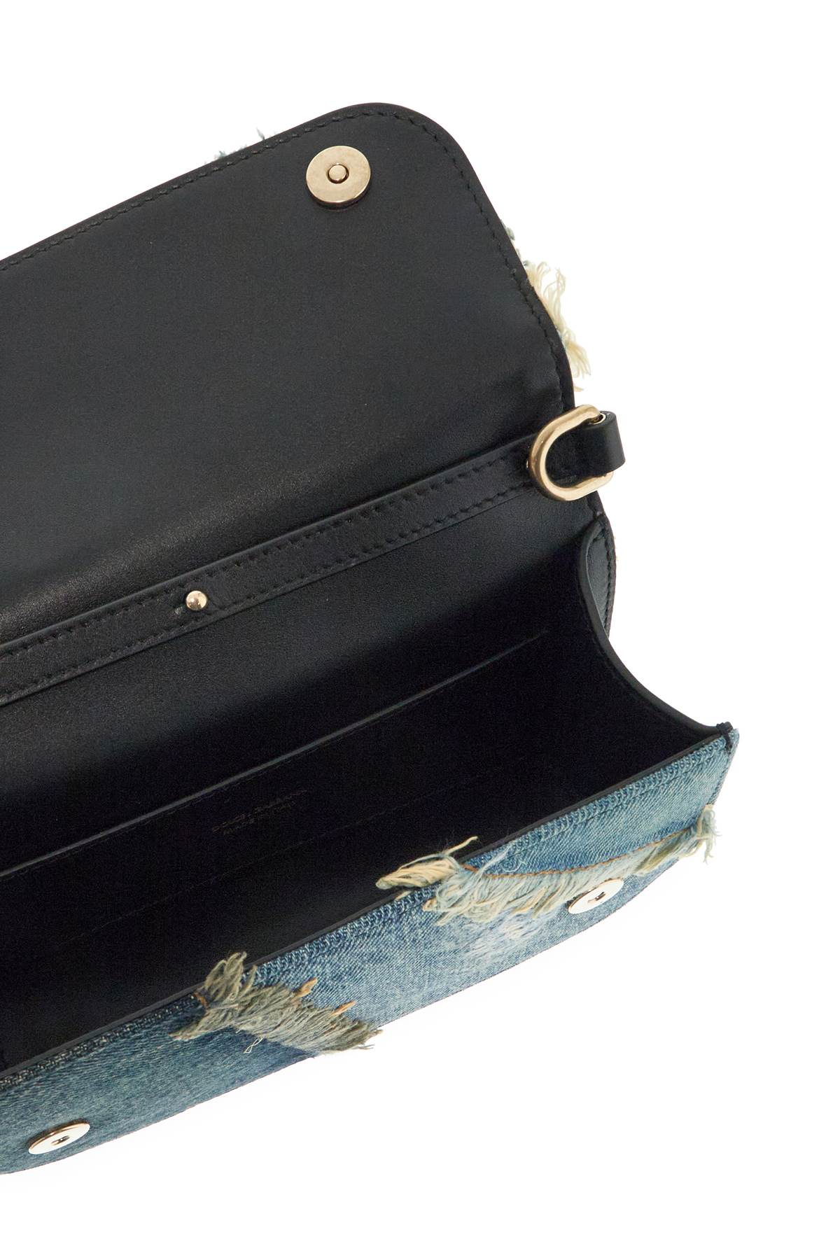 Dolce & Gabbana Patchwork Denim Shoulder Bag with DG Logo image 2