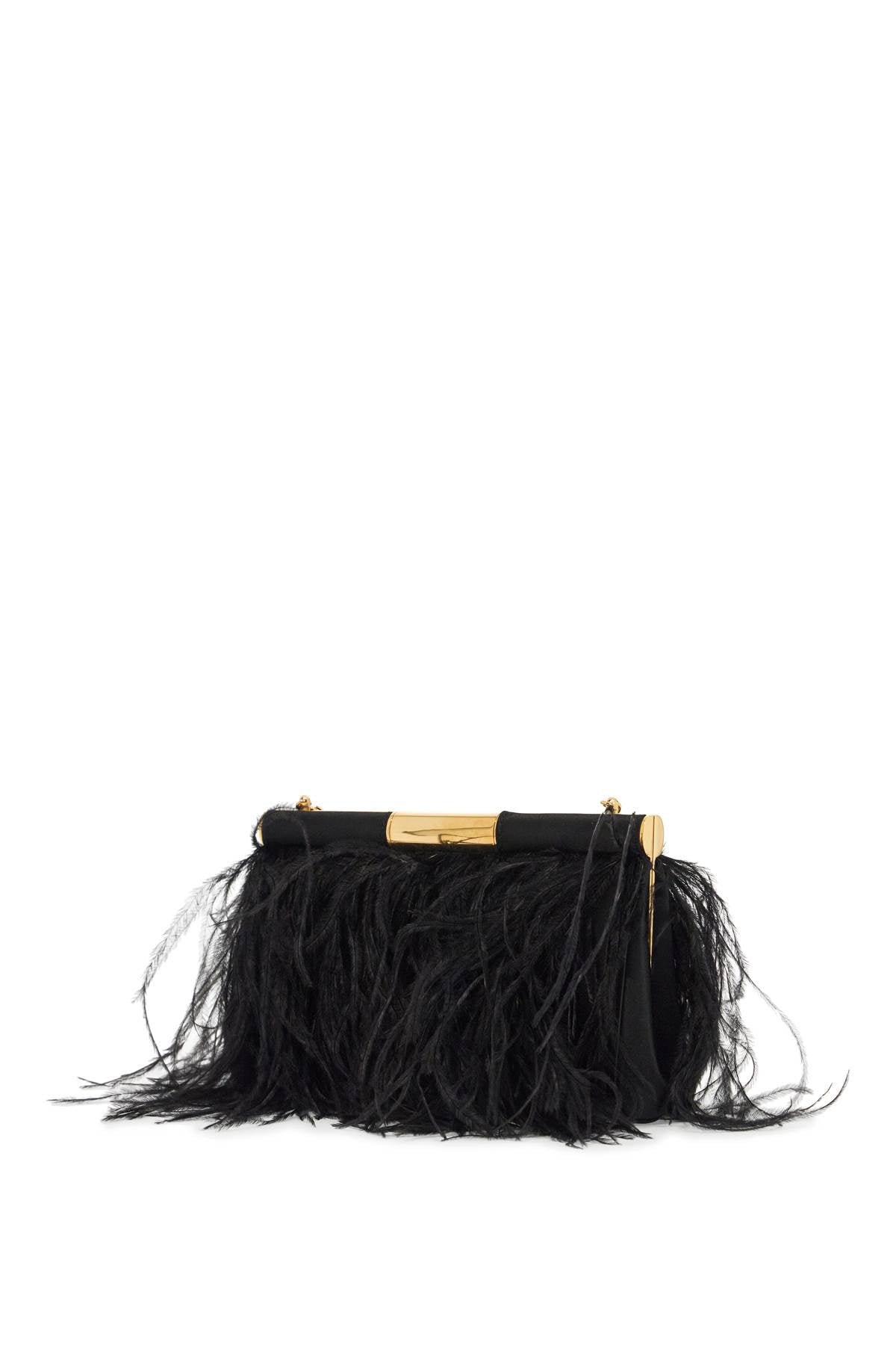 Dolce & Gabbana Marlene Medium Ostrich Feather Shoulder Bag image 1