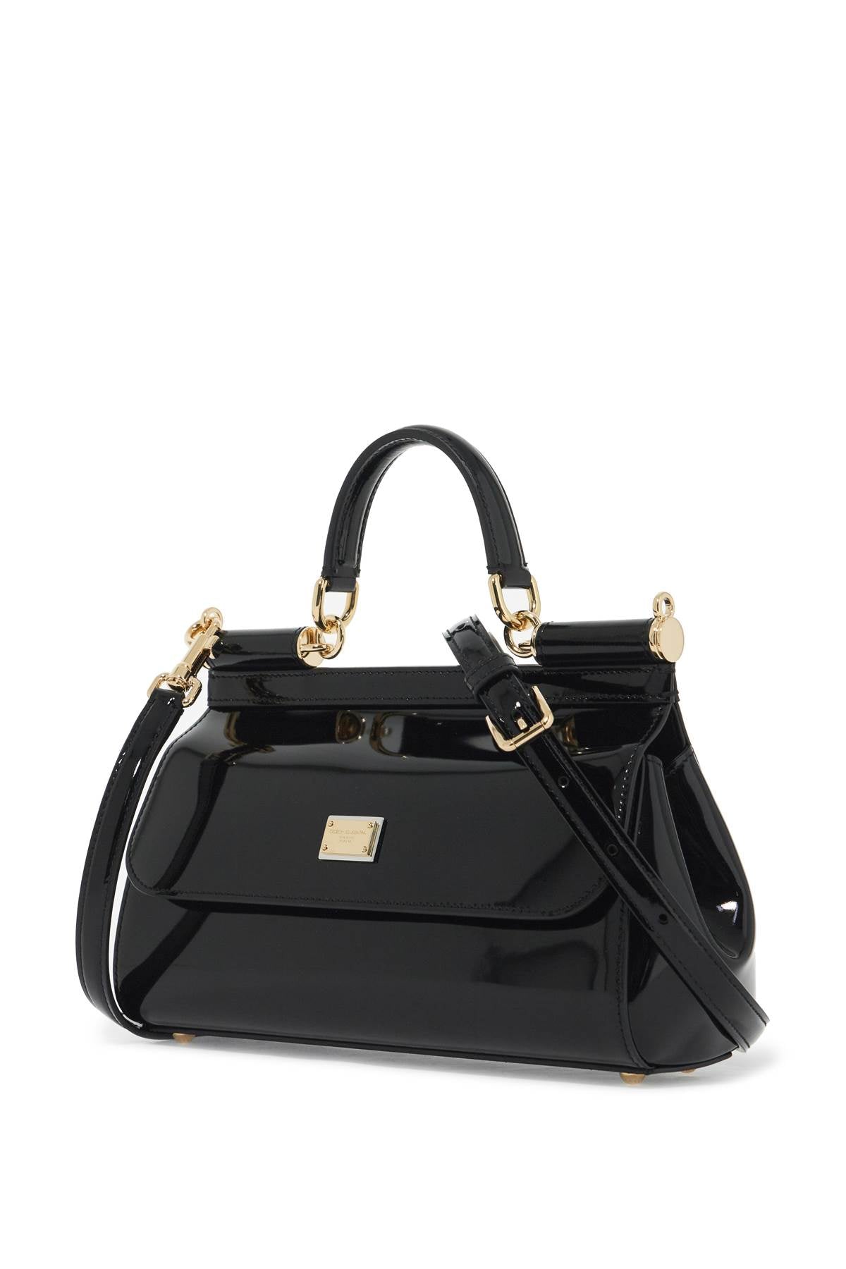 Dolce & Gabbana Sicily Extended Handbag in Glossy Leather image 2