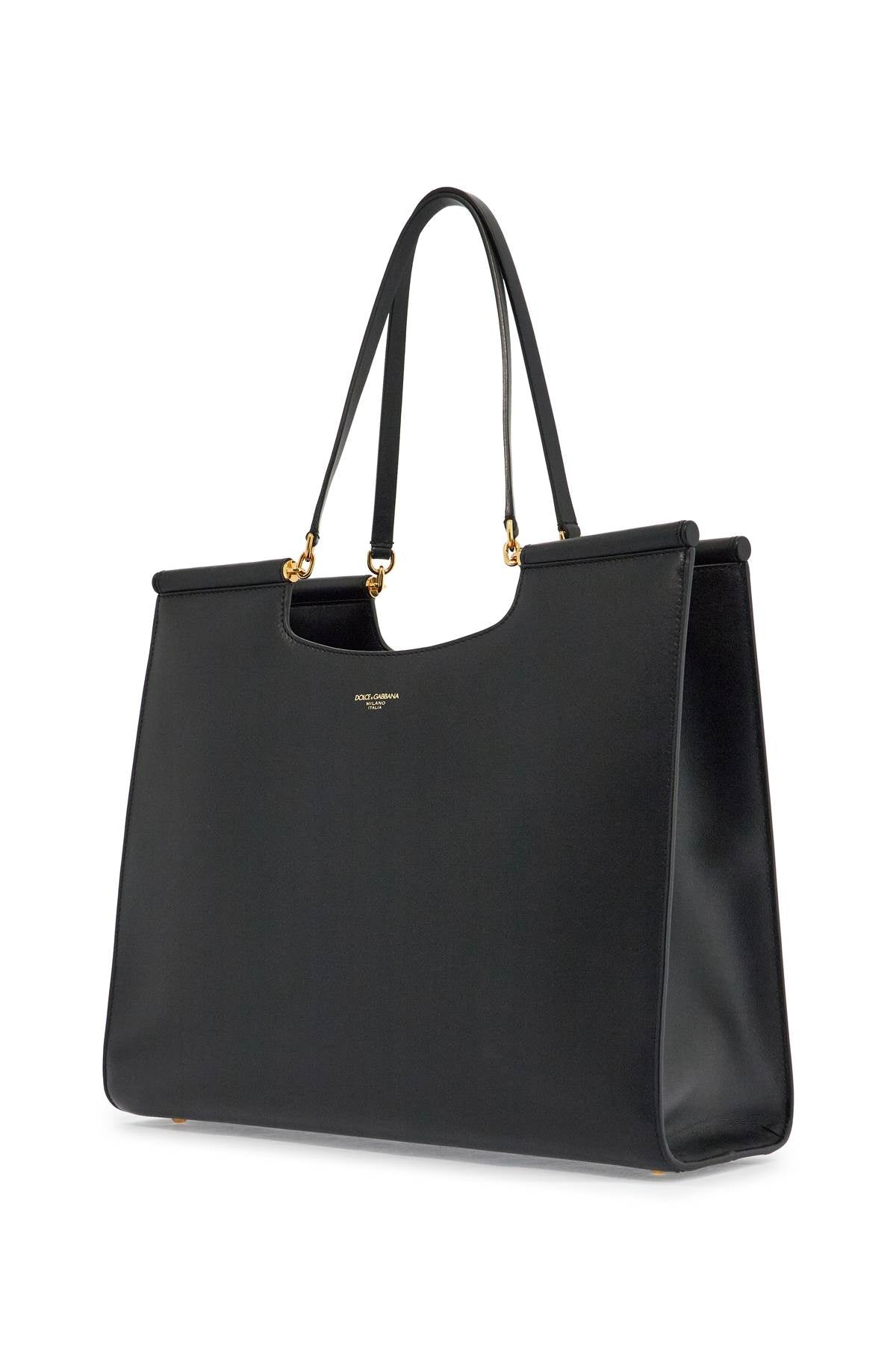 Dolce & Gabbana large black leather tote bag image 2