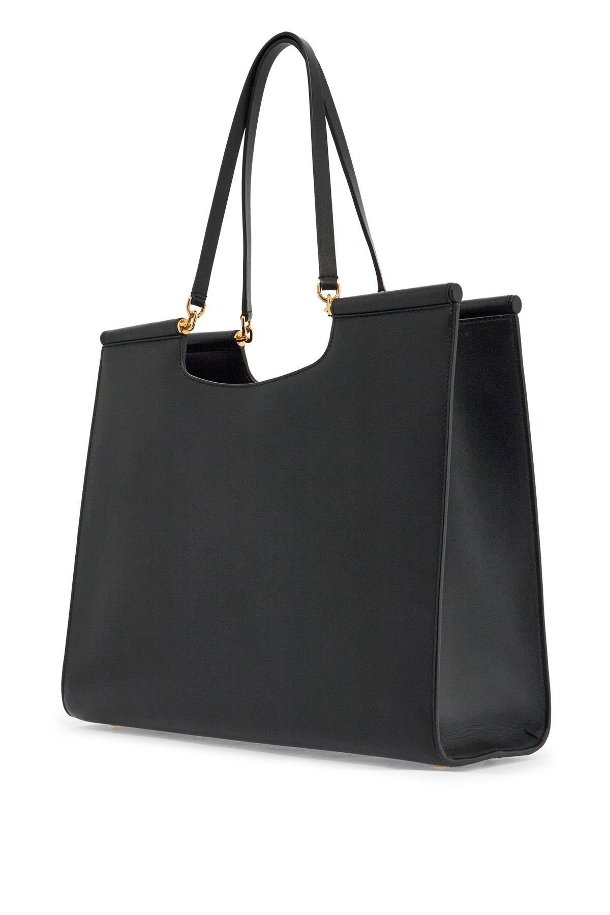 Dolce & Gabbana large black leather tote bag image 1