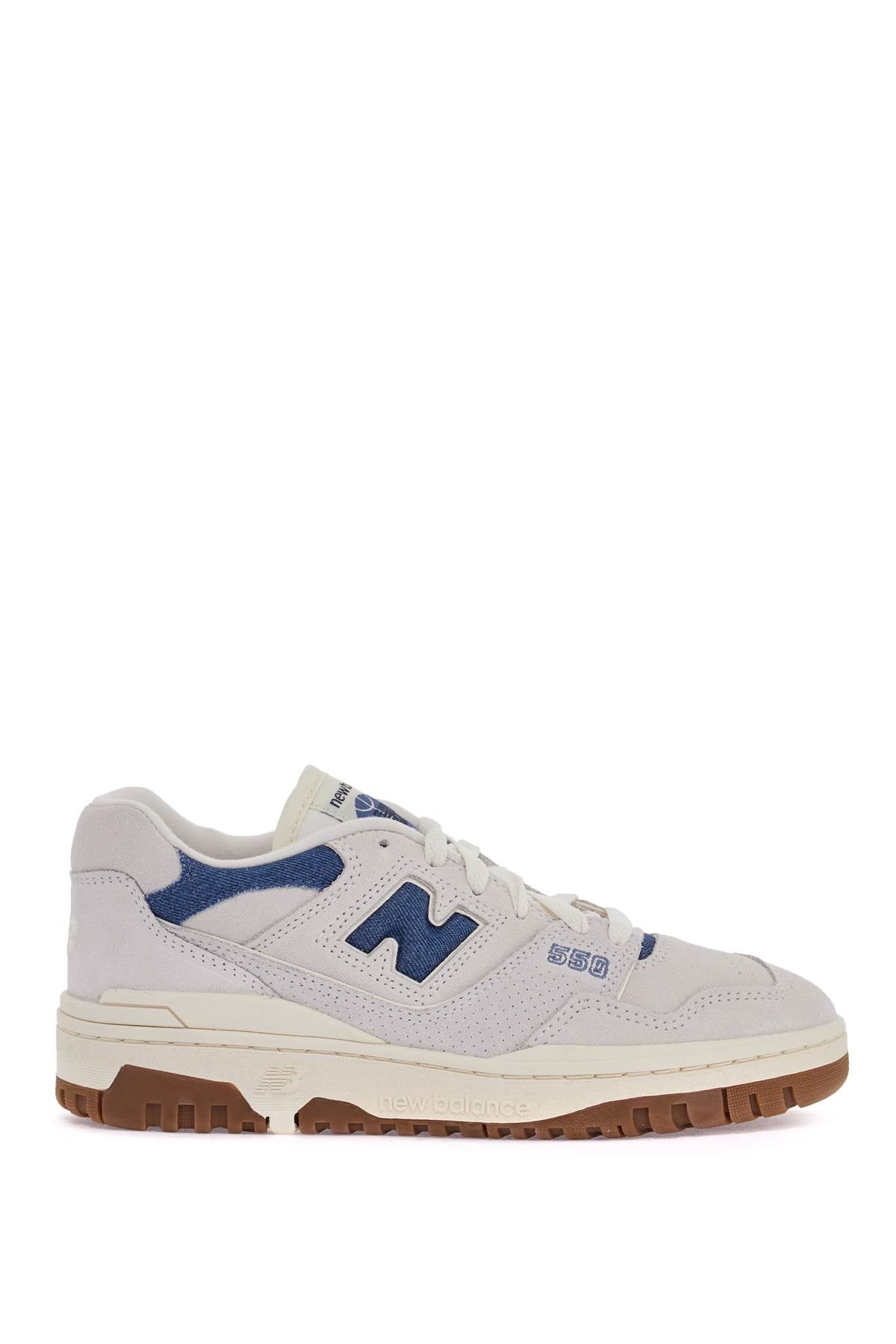 New Balance 550 Suede & Denim Sneakers image 0