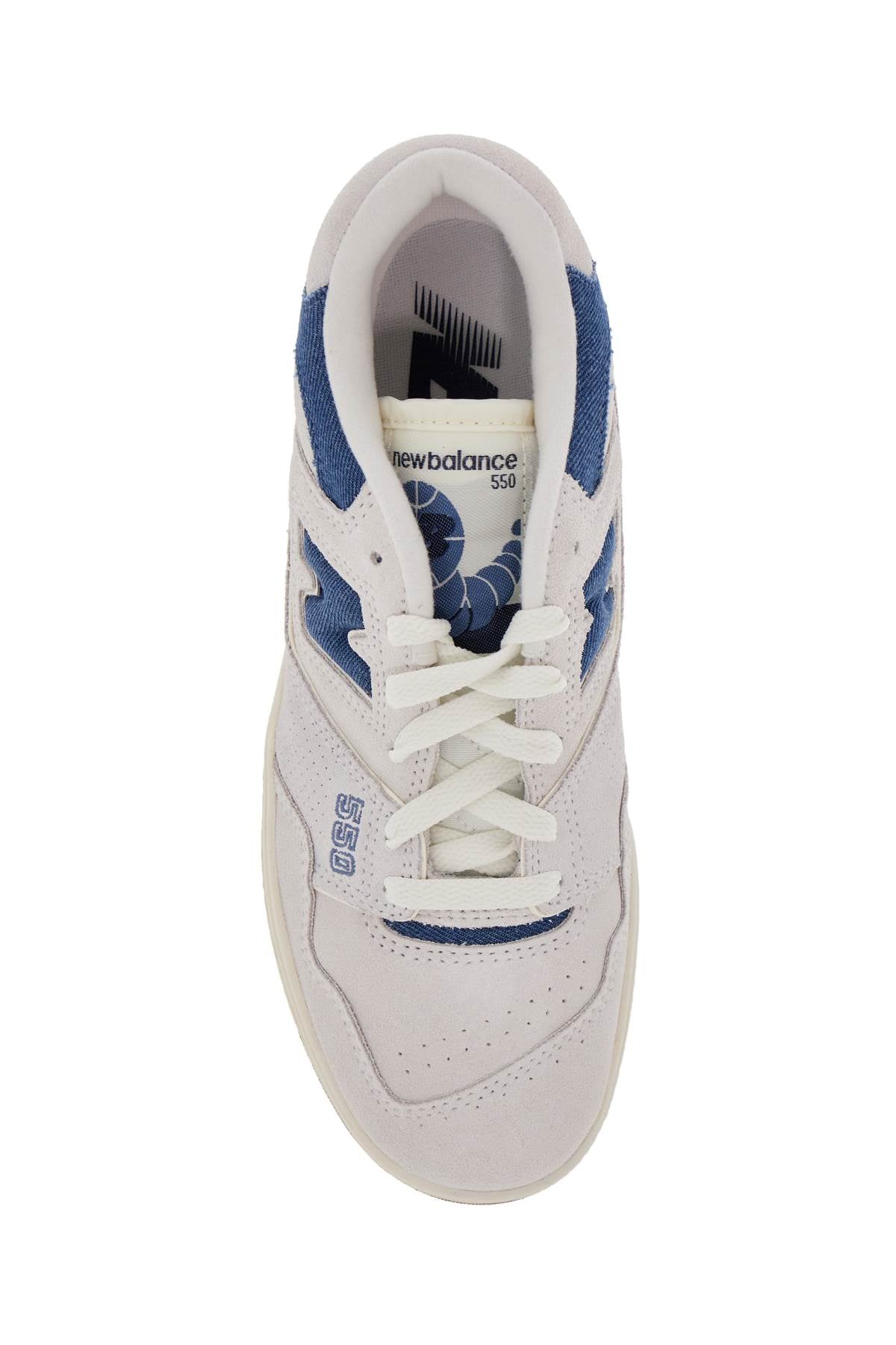 New Balance 550 Suede & Denim Sneakers image 1