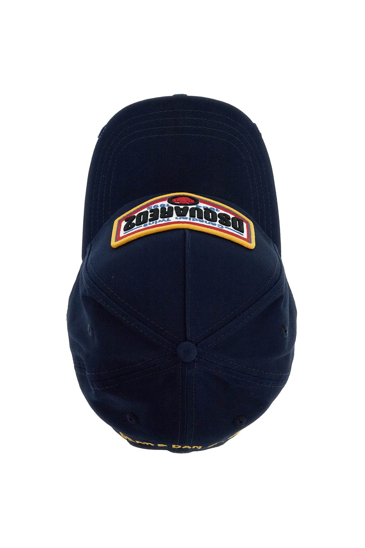 Dsquared2 cotton gabardine baseball cap with image 1