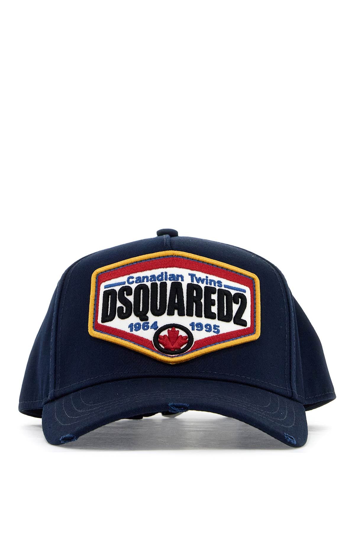 Dsquared2 cotton gabardine baseball cap with image 0