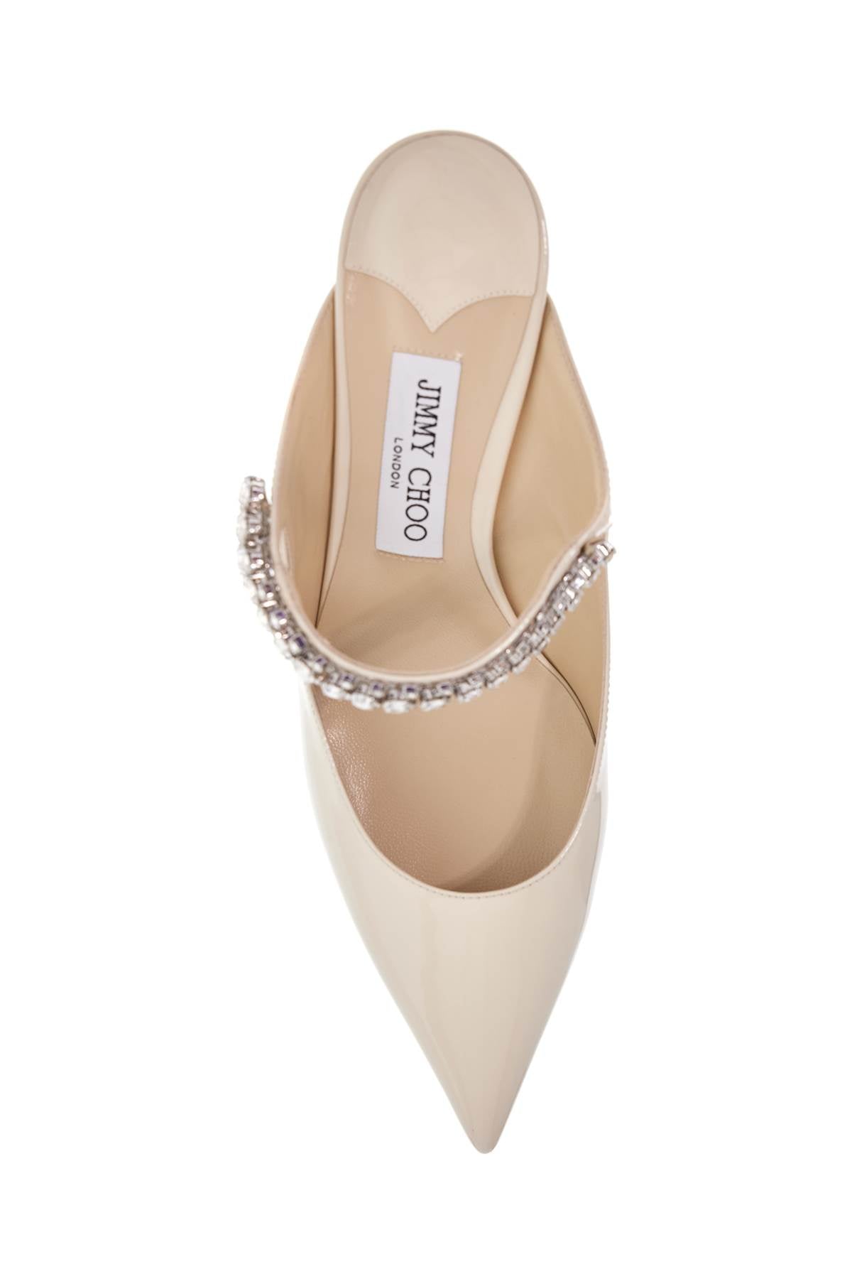 Jimmy Choo Bing 65 Patent Leather Mules with Crystal Detail image 1