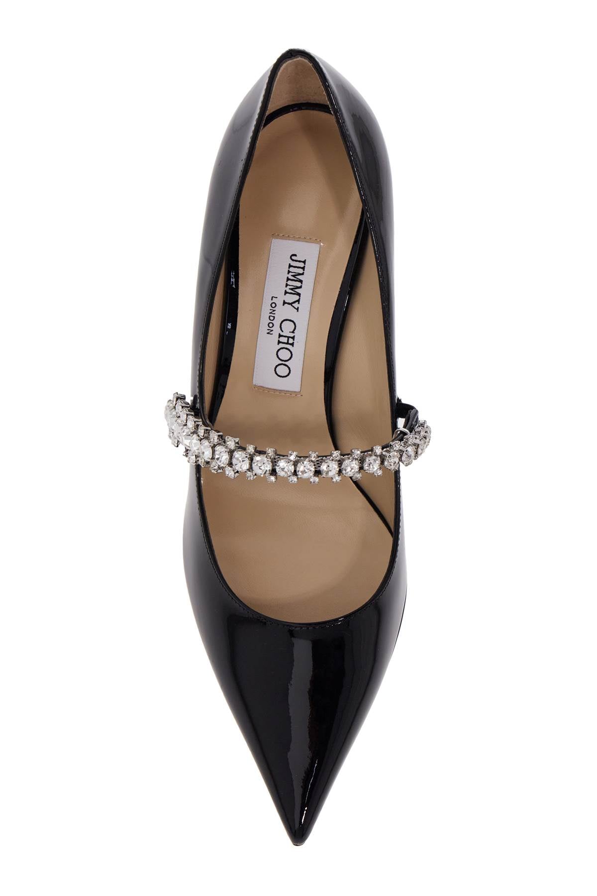 Jimmy Choo Bing 65 Patent Leather Pumps with Crystal Strap image 1