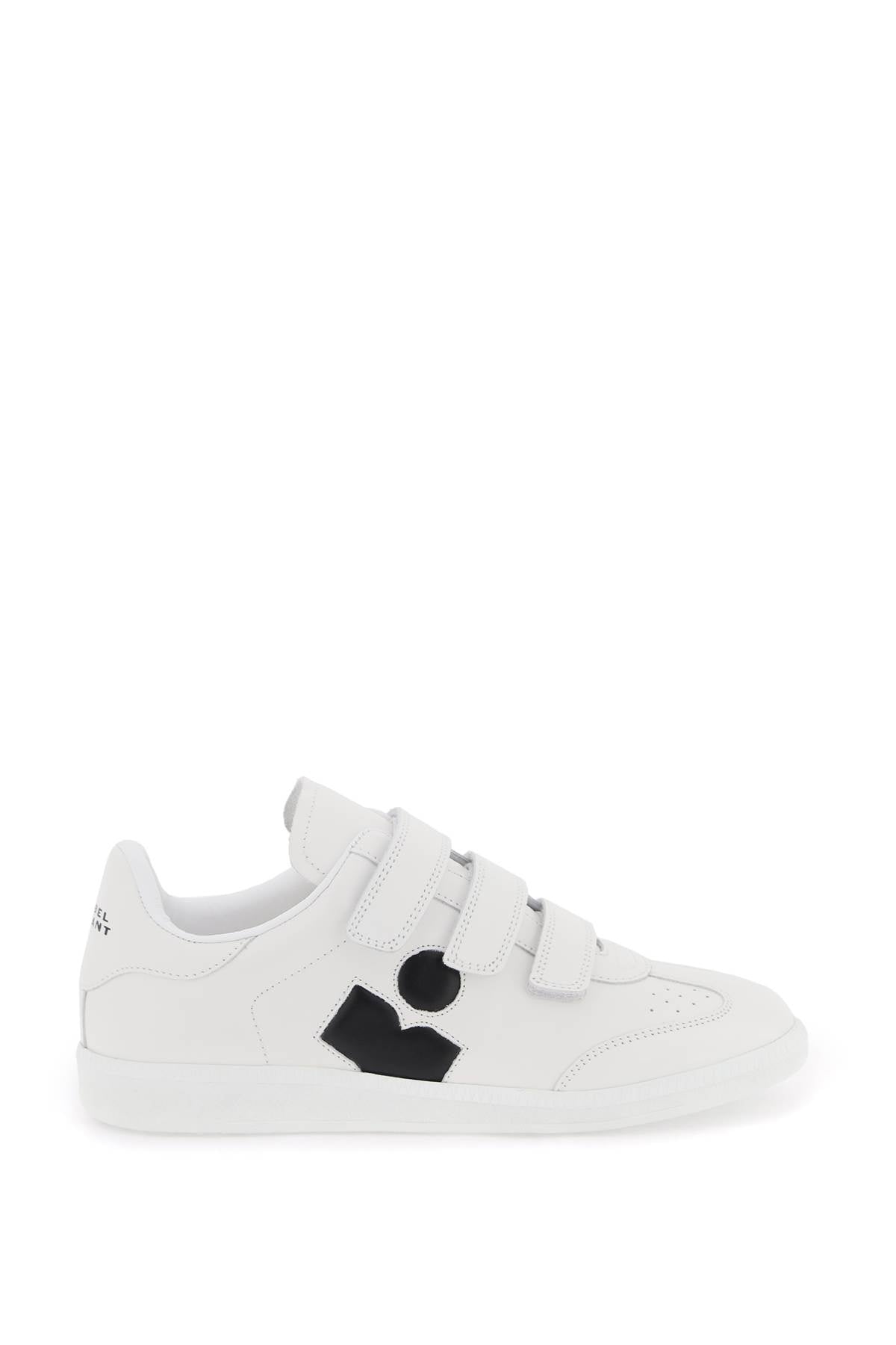 Isabel Marant Etoile Beth Leather Sneakers: Contrast Logo & Velcro Closure image 0