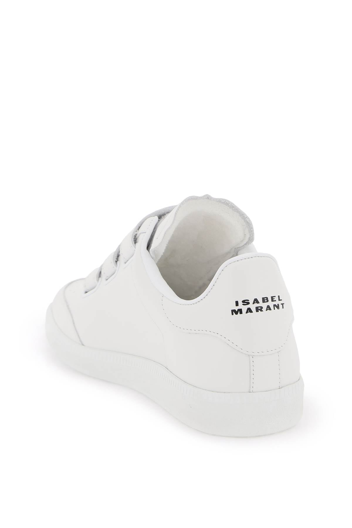 Isabel Marant Etoile Beth Leather Sneakers: Contrast Logo & Velcro Closure image 2