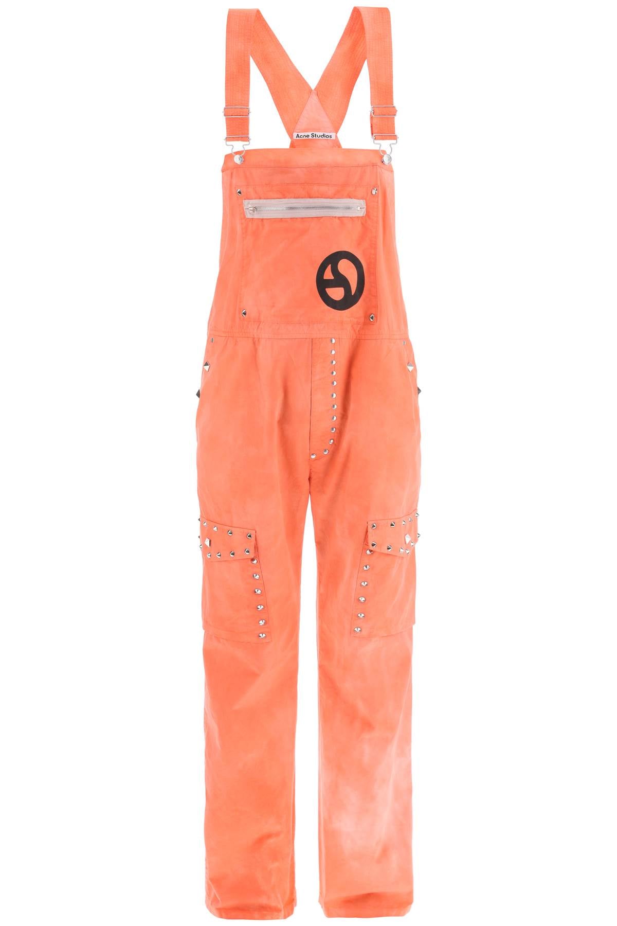 Acne Studios cotton overalls with studs image 0