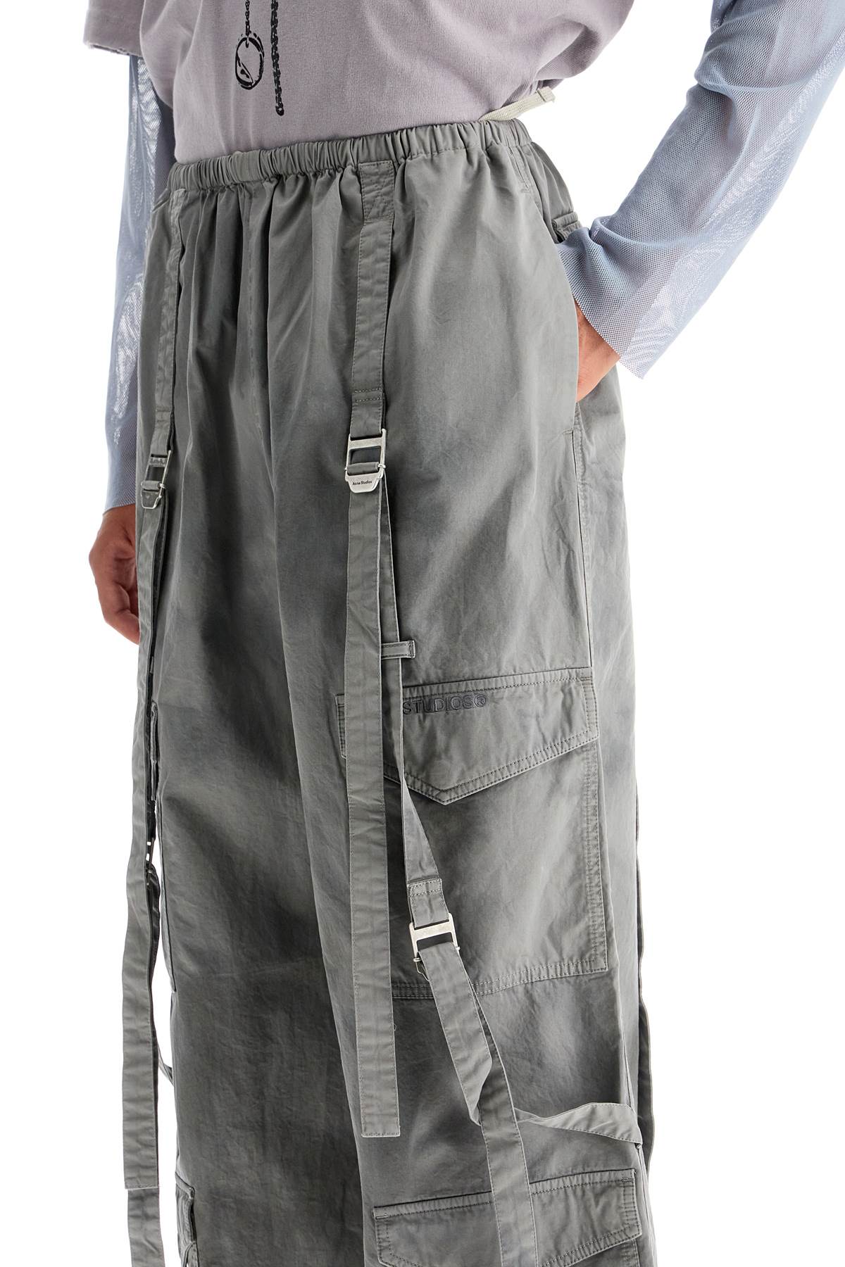 Acne Studios dyed effect cargo pants image 3