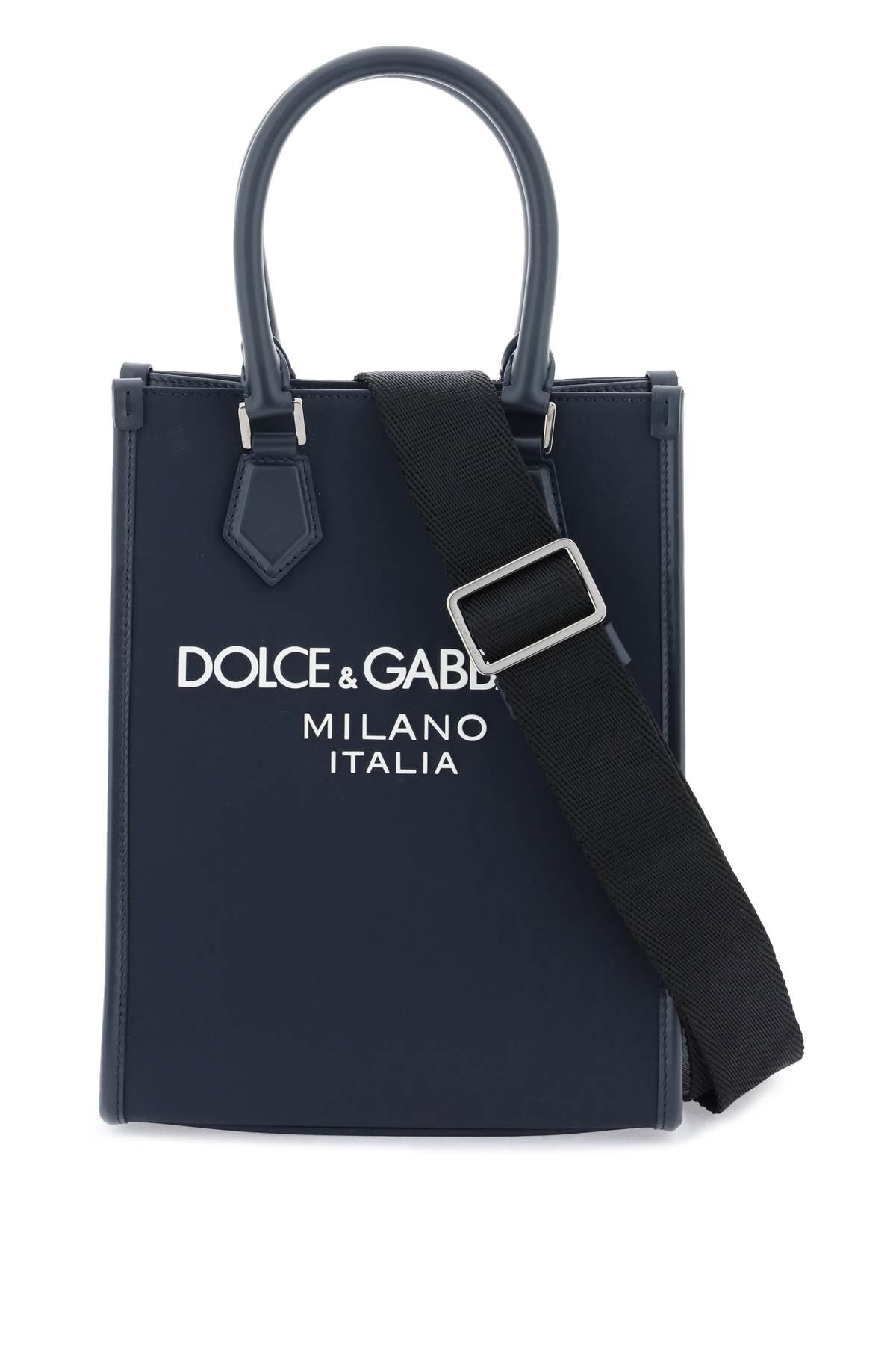 Dolce & Gabbana small nylon tote bag with logo image 0