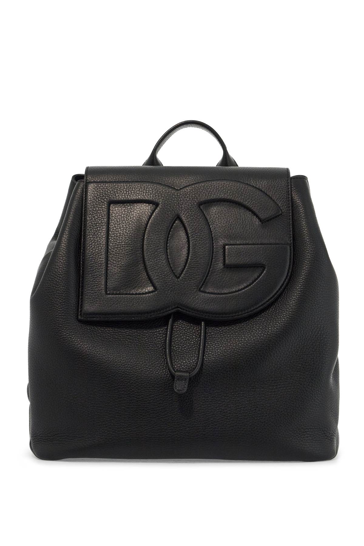 Dolce & Gabbana Deer Leather Backpack with 3D DG Logo image 0