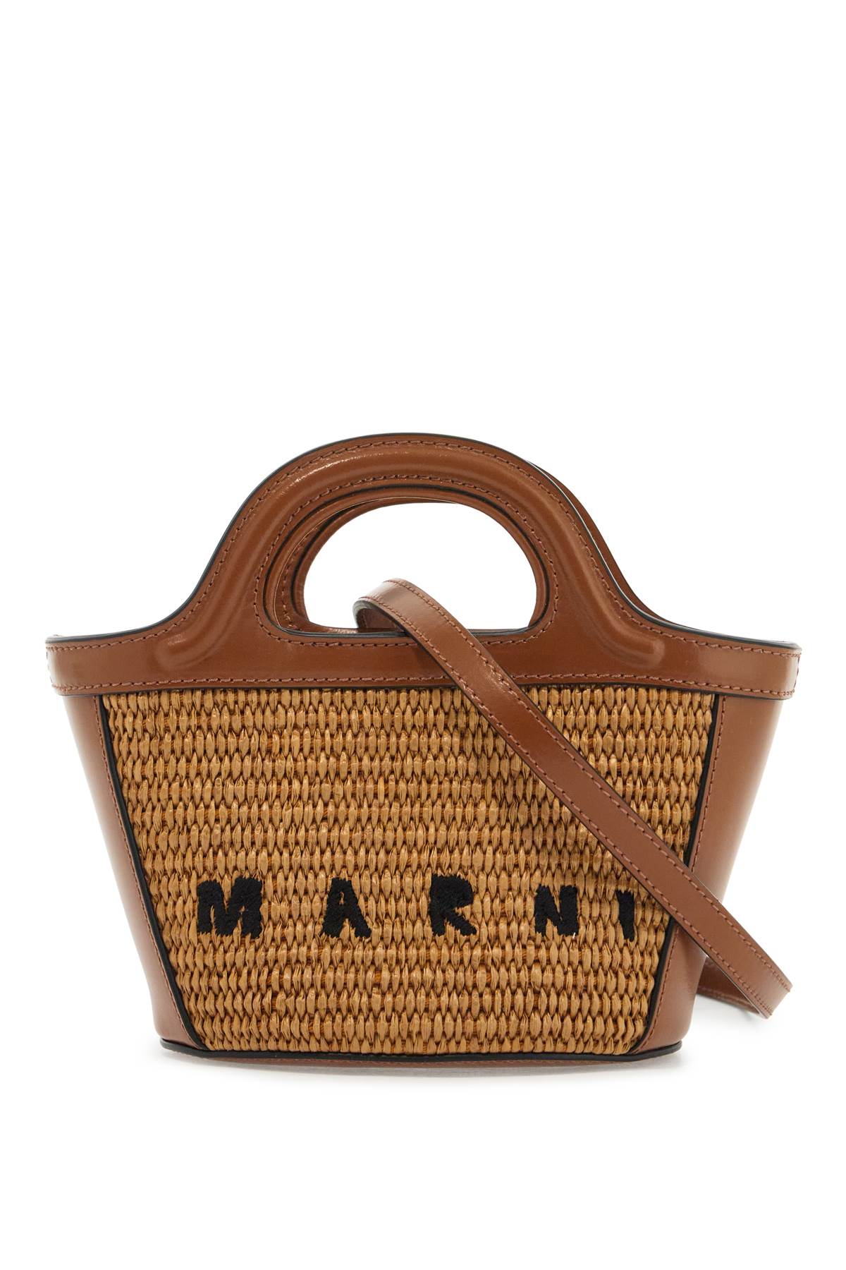 Marni Tropicalia Raffia Micro Bucket Bag image 0