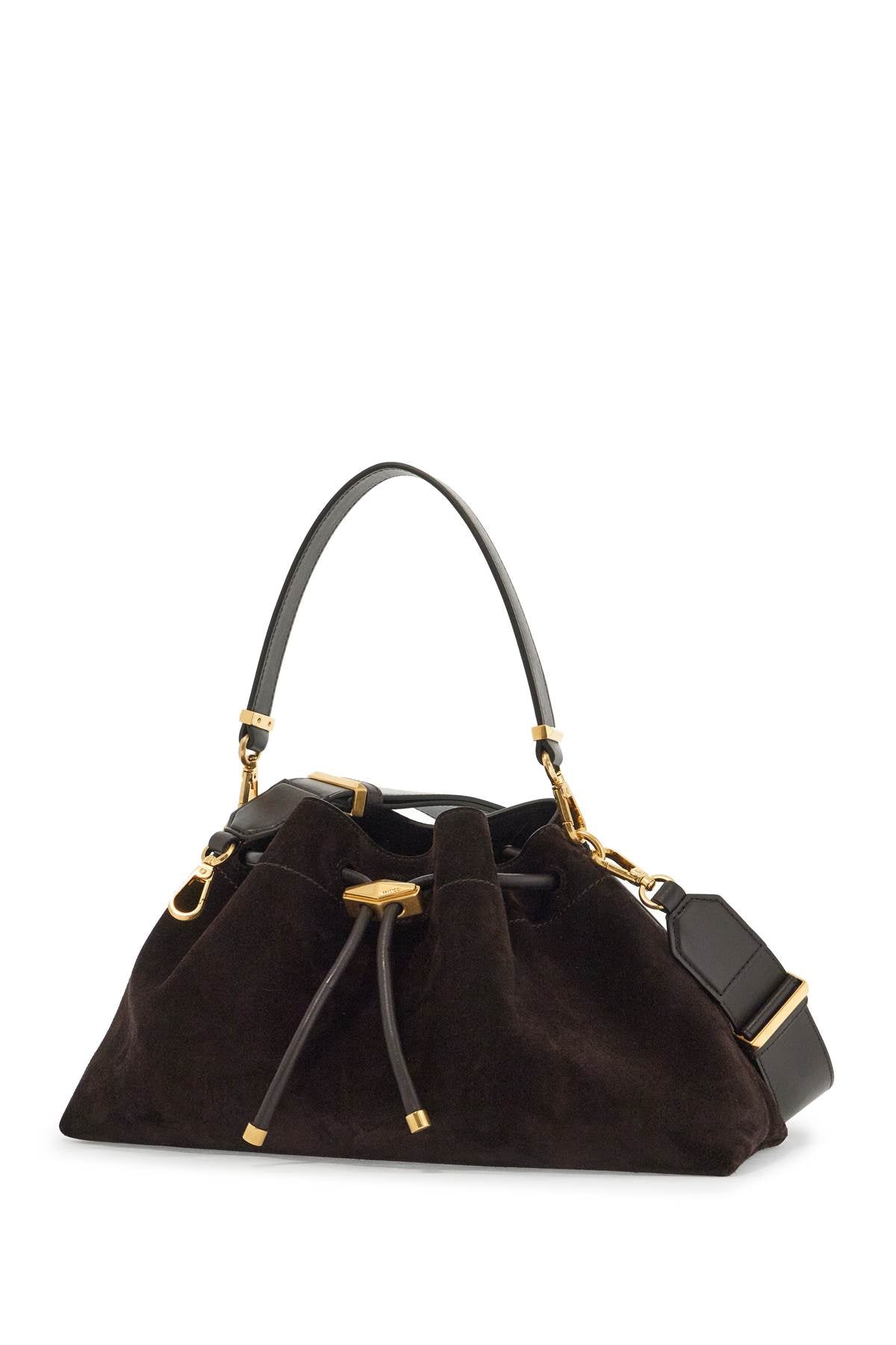 Jimmy Choo Bon Bon Bucket Bag: Suede Leather Handbag with Drawstring Closure image 2