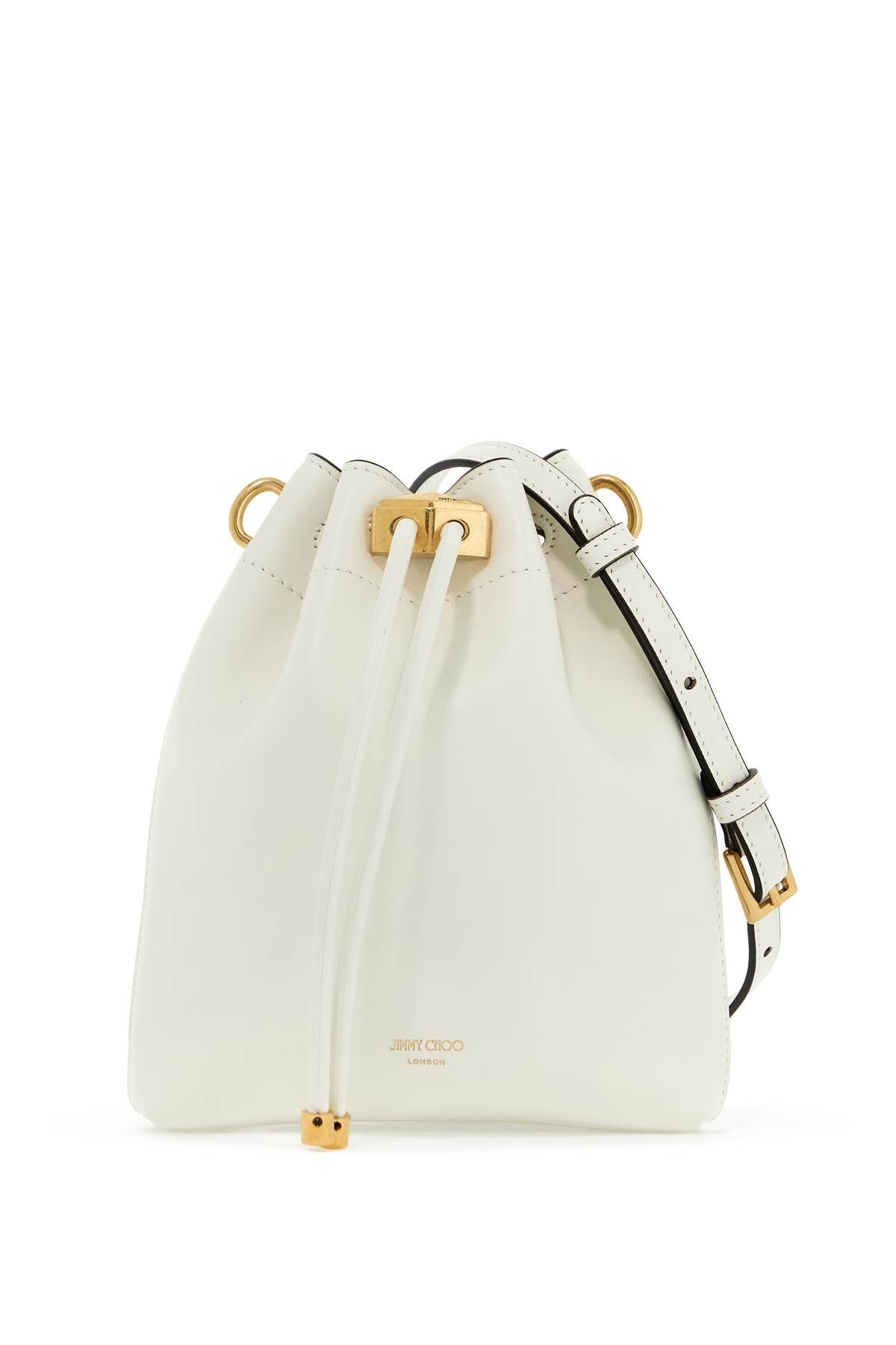 Jimmy Choo Bon Bon Bucket Shoulder Bag: Smooth Leather, Gold Logo image 0