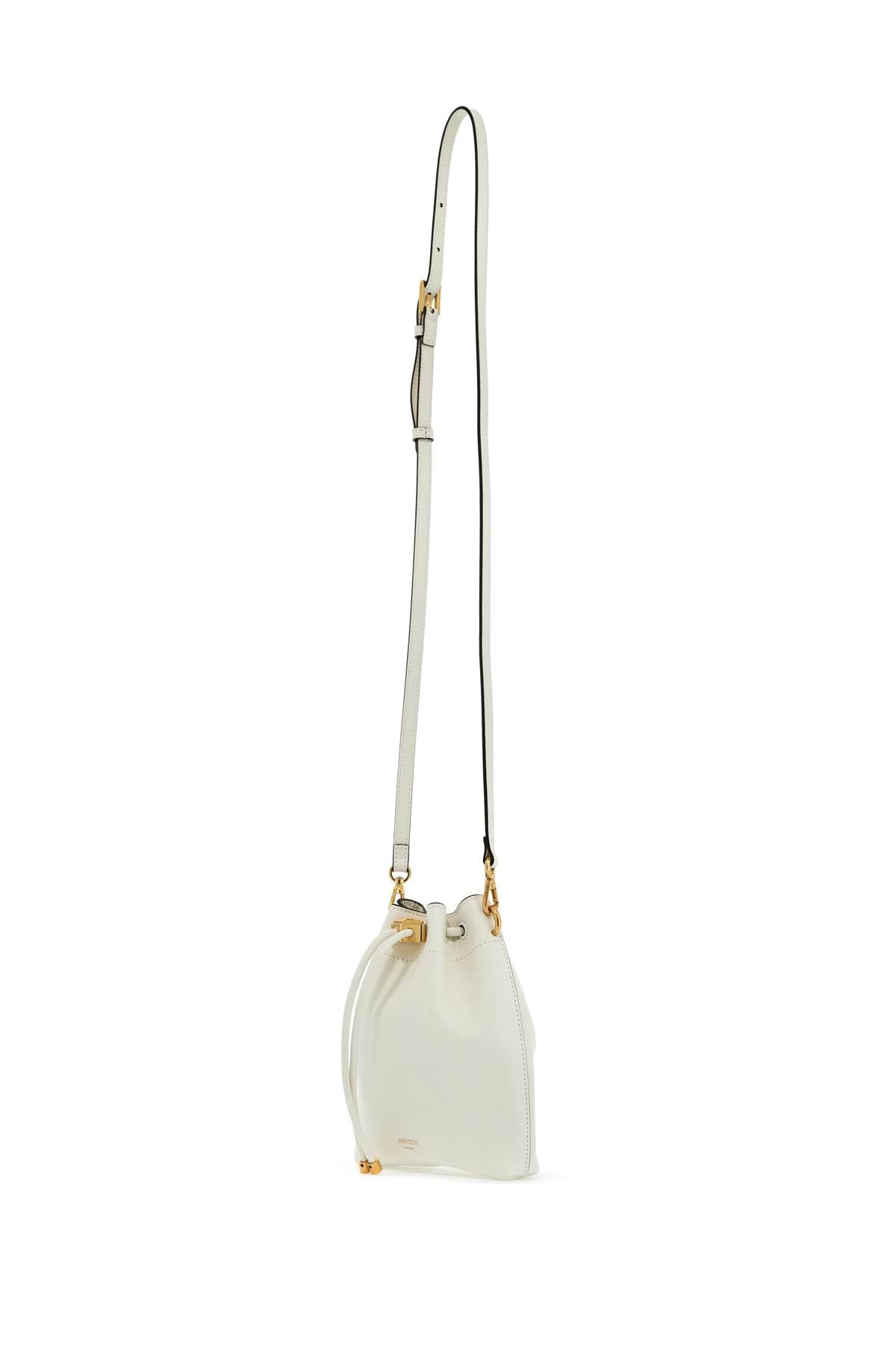 Jimmy Choo Bon Bon Bucket Shoulder Bag: Smooth Leather, Gold Logo image 2