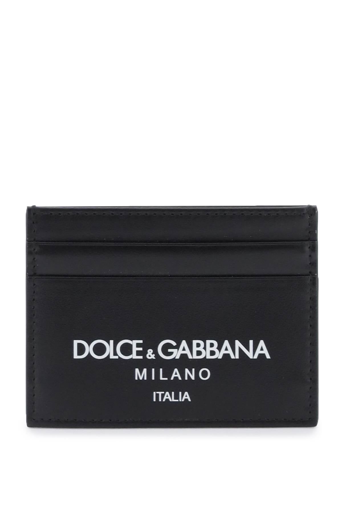 Dolce & Gabbana logo leather cardholder image 0