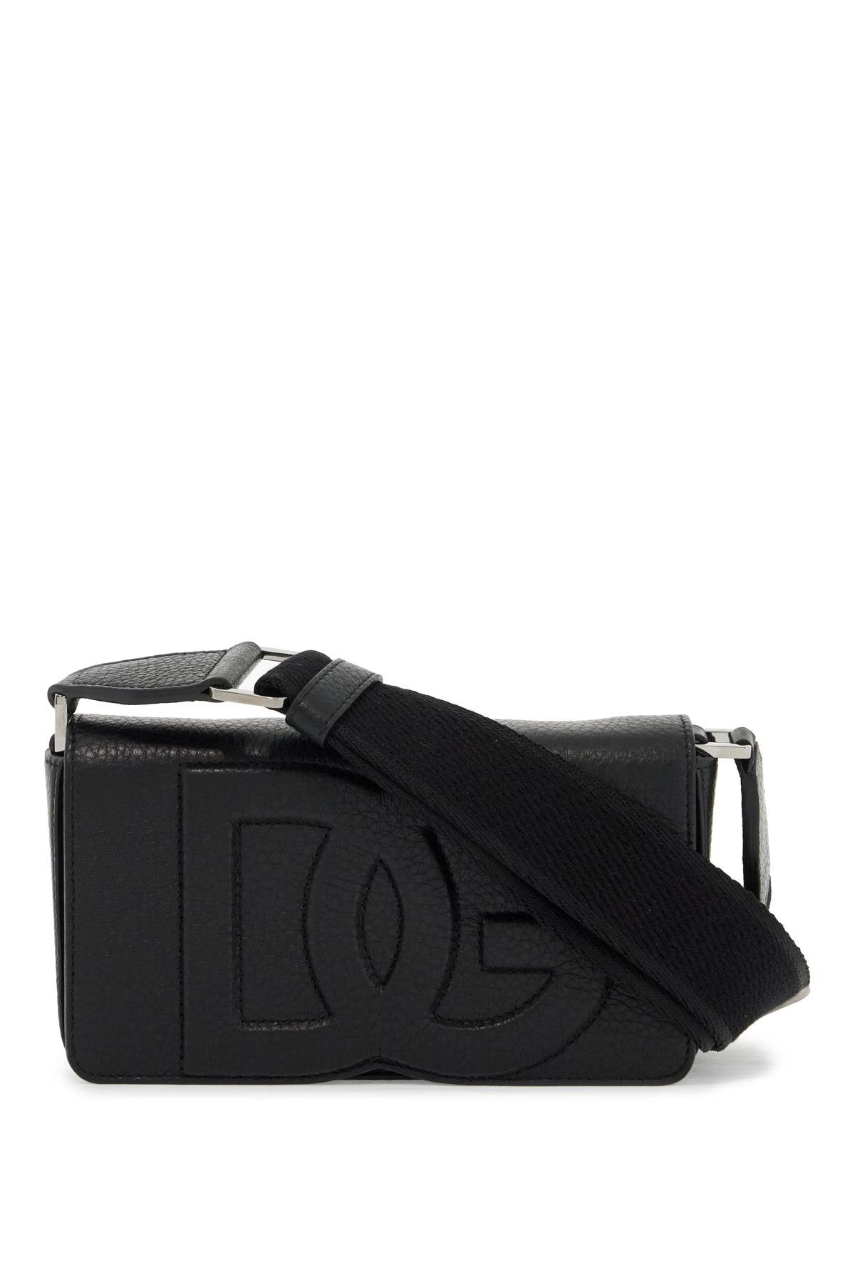 Dolce & Gabbana mini leather crossbody bag with shoulder strap. image 0