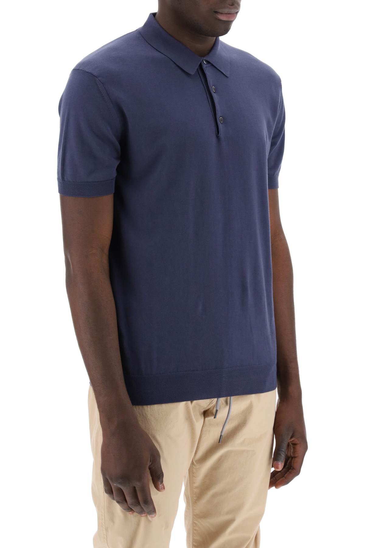 Baracuta Slim Fit Cotton Knit Polo Shirt image 1