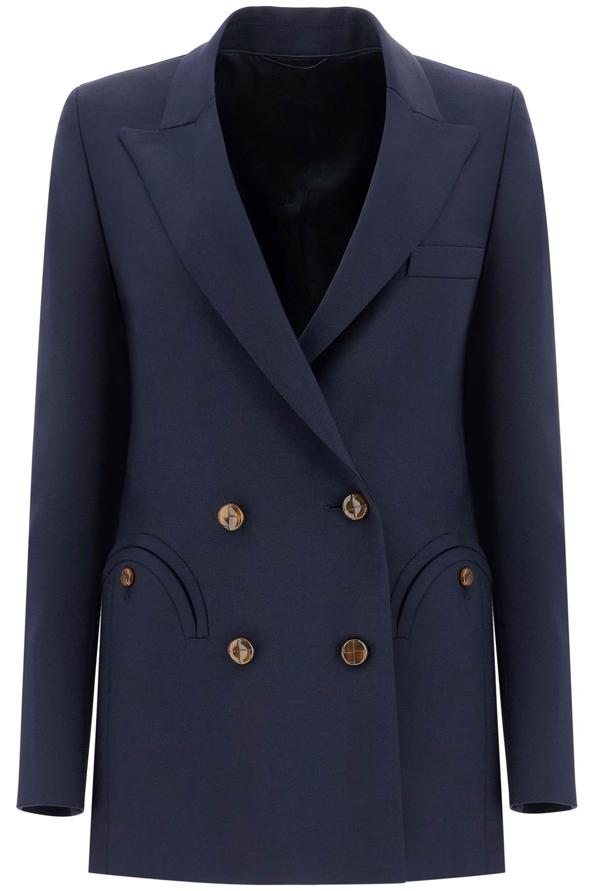 Blaze Milano navy blue virgin wool single-breasted blazer image 0