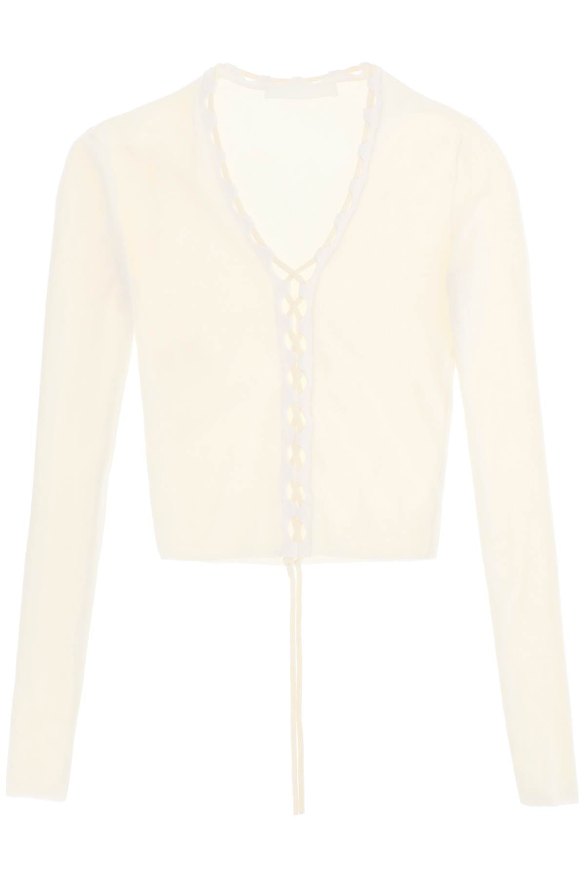 Dion Lee lace-up cardigan image 0