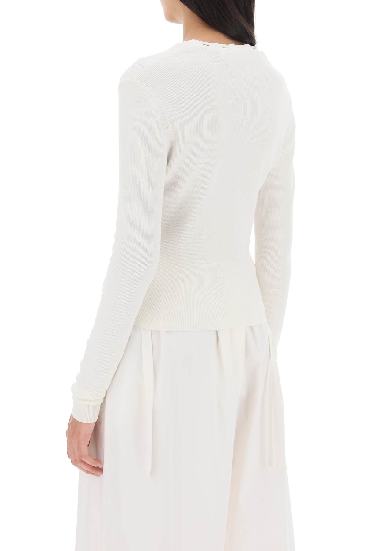 Dion Lee lace-up cardigan image 2