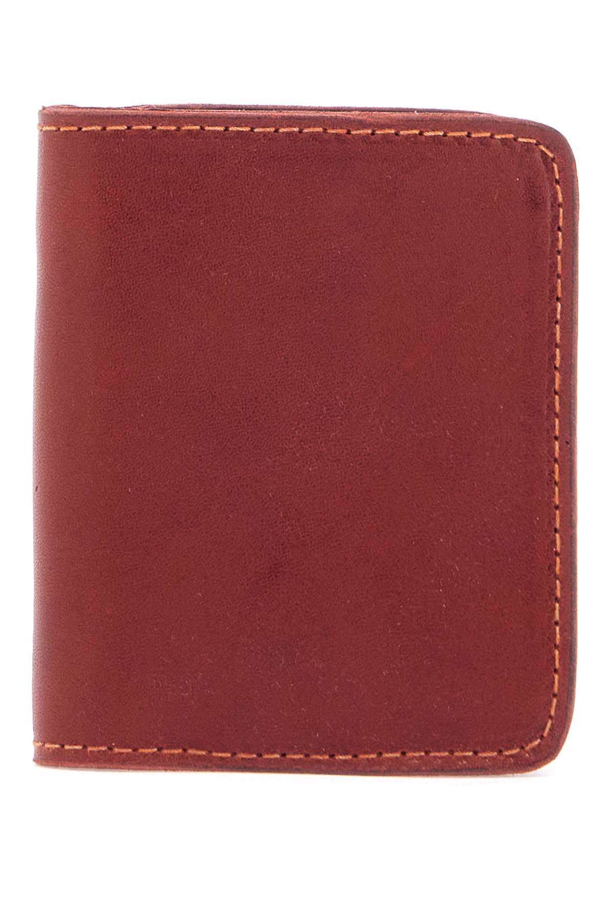 Guidi elegant red kangaroo leather wallet with card slots image 0