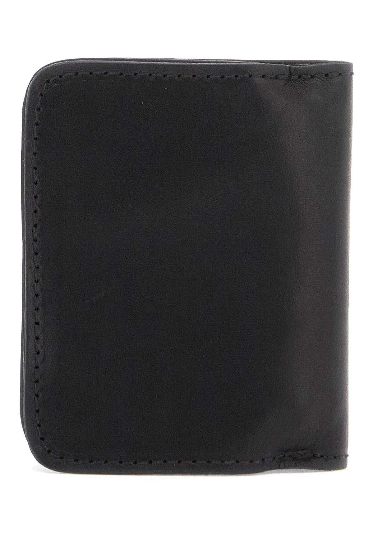 Guidi black kangaroo leather wallet for men with snap closure and compartments image 2