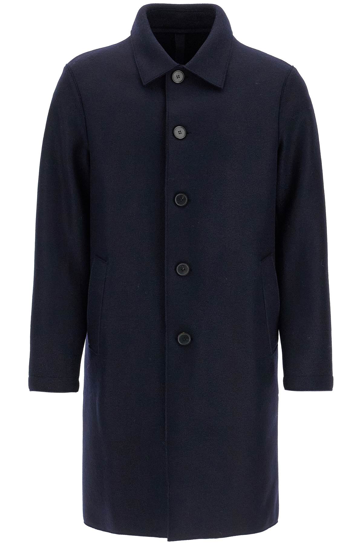 Harris Wharf London Single-Breasted Pressed Wool Coat image 0