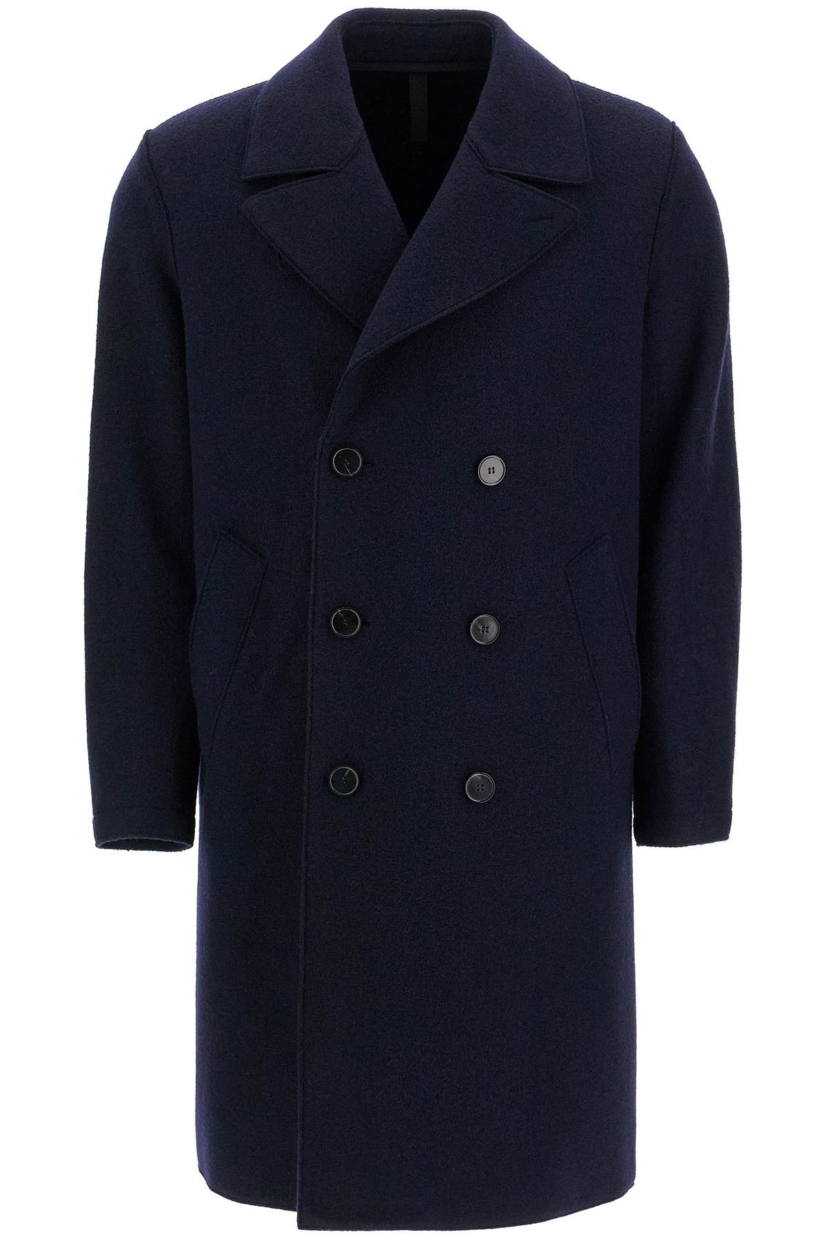 Harris Wharf London double-breasted wool coat in boiled image 0