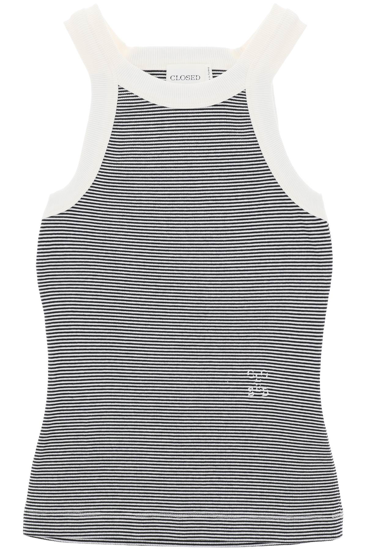 Closed Striped Racerback Tank Top image 0