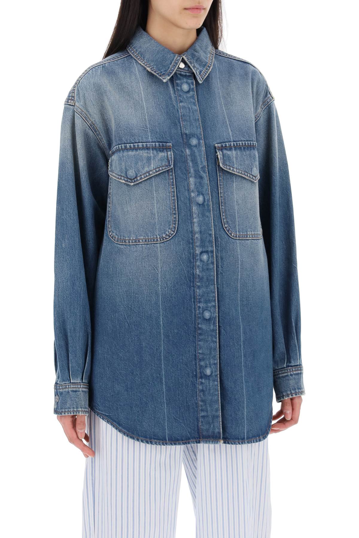 Recycled Cotton Denim Overshirt image 1