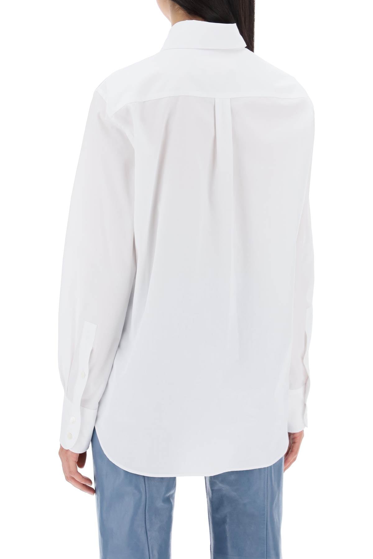 Marni Organic Cotton Poplin Shirt with Flower Print Patch image 2