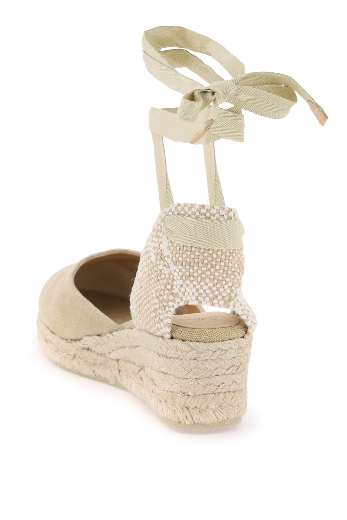 Castaner Carina Wedge Espadrilles: Handmade Canvas Espadrilles with Ribbon Tie image 2