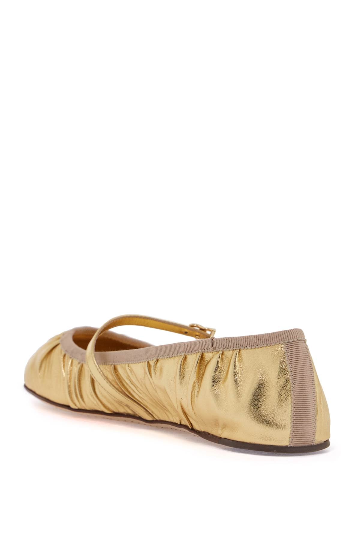 Dolce & Gabbana Women's Mordorè Nappa Leather Ballerina Flats image 2