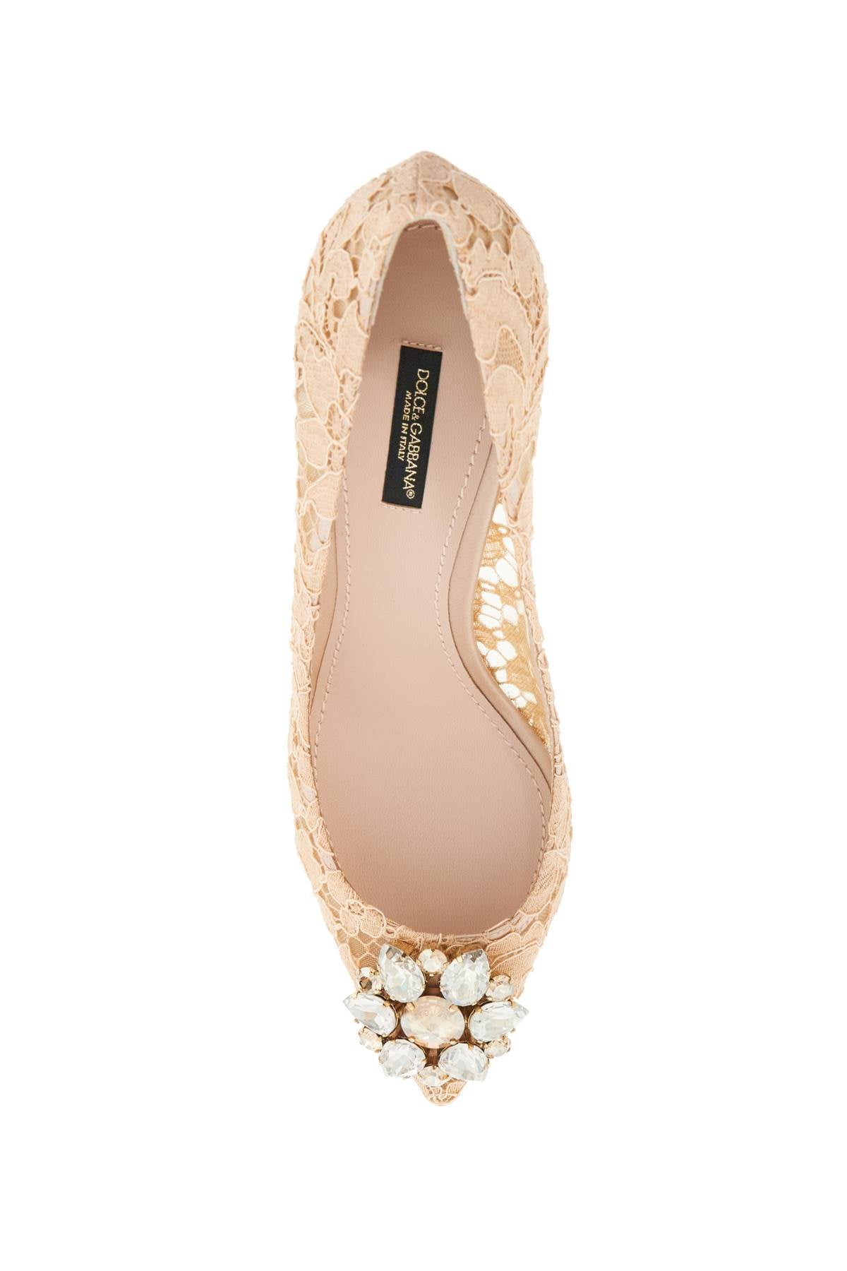 Dolce & Gabbana Bellucci Lace Pumps with Crystal Flower - 60mm Heel image 1