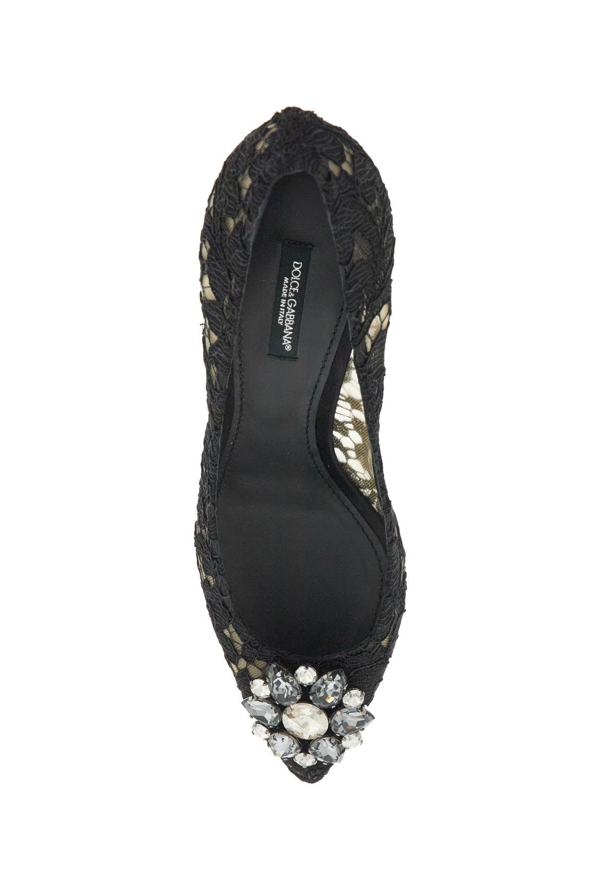 Dolce & Gabbana Bellucci Lace Pumps with Crystal Flower - 60mm image 1