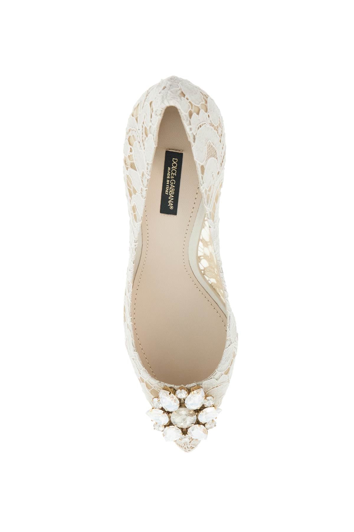 Dolce & Gabbana Bellucci Lace Pumps with Crystal Flower - 60mm Heel image 1