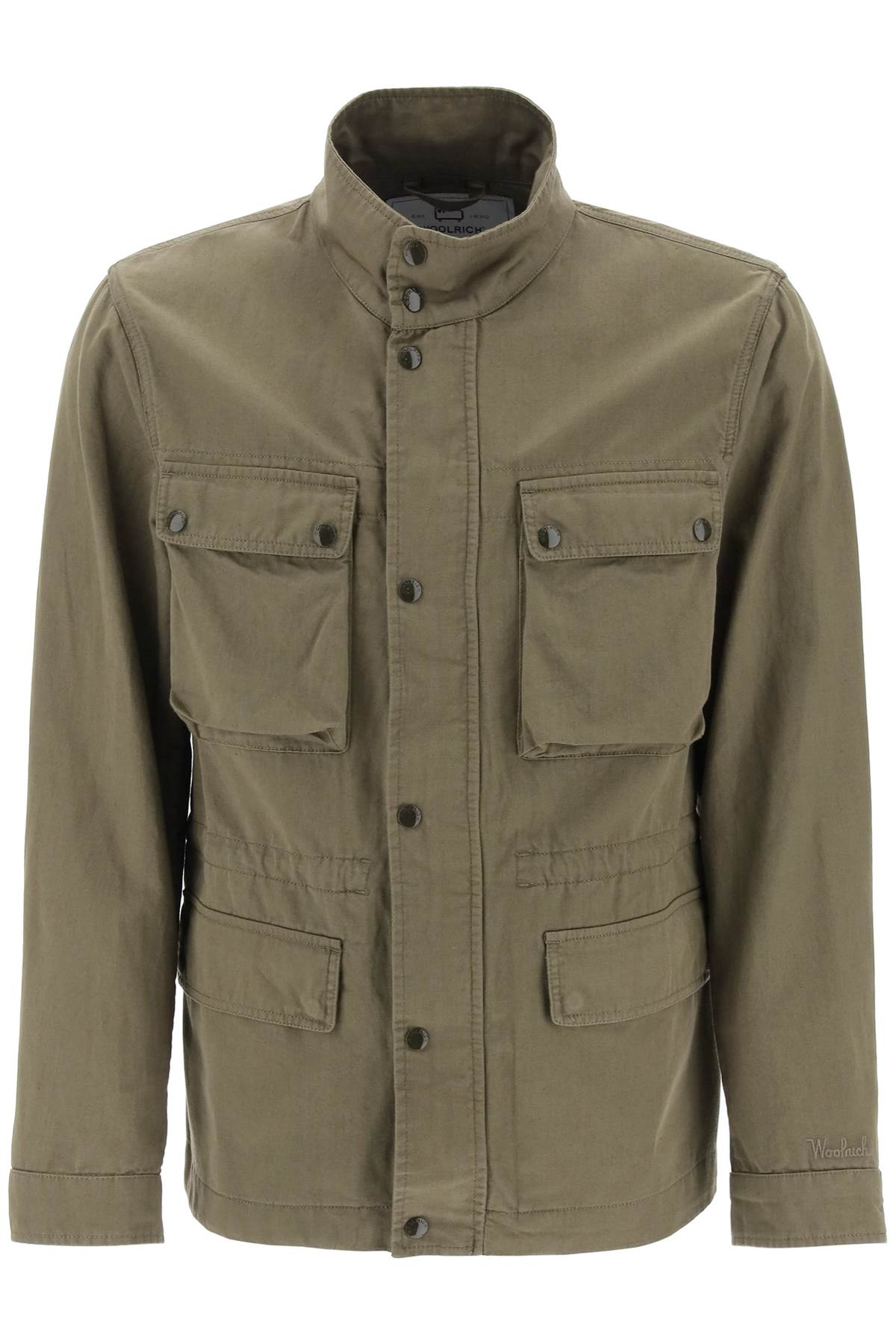 Woolrich "field jacket in cotton and linen blend" image 0