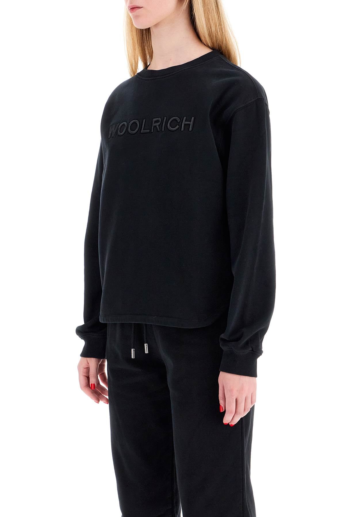 Woolrich Embroidered Logo Crewneck Sweatshirt image 3