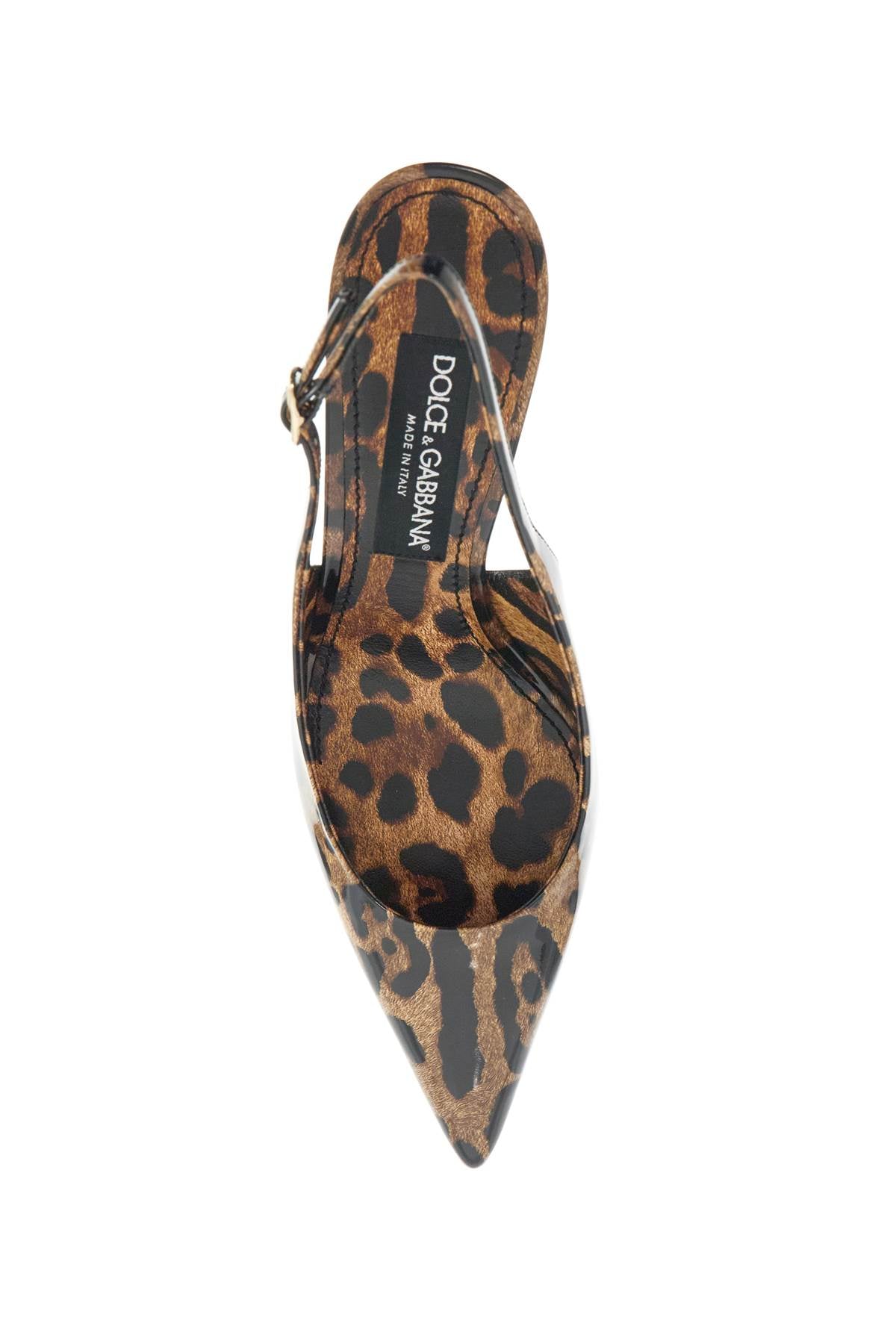 Dolce & Gabbana Leopard Print Slingback Pumps image 1