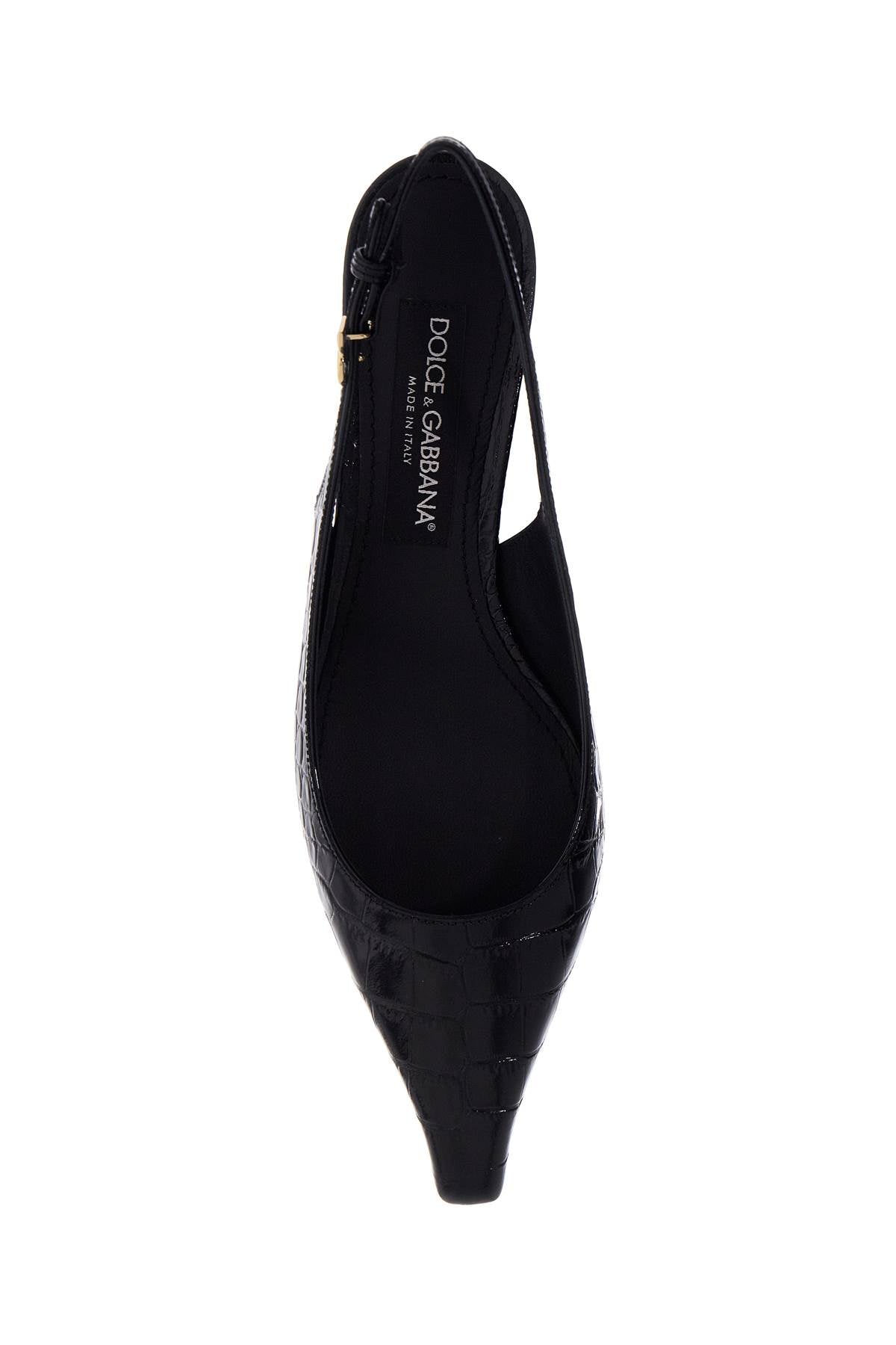 Dolce & Gabbana Cocco Print Leather Slingback Pumps image 1