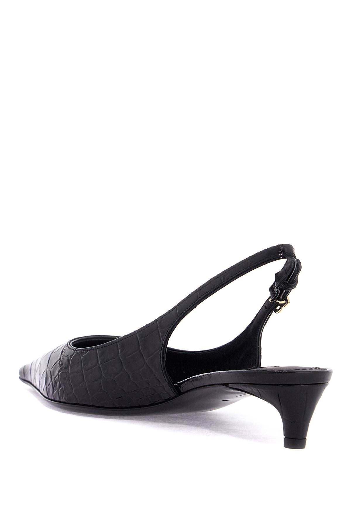 Dolce & Gabbana Cocco Print Leather Slingback Pumps image 2